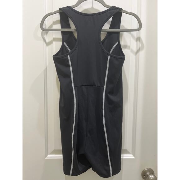 Daily Practice Anthropologie Bike Shorts Romper in Black Sz M - Picture 7 of 8